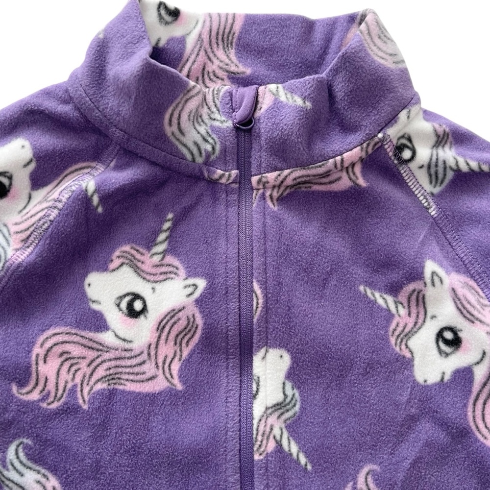 H&M girls unicorn fleece jacket - Picture 4 of 5